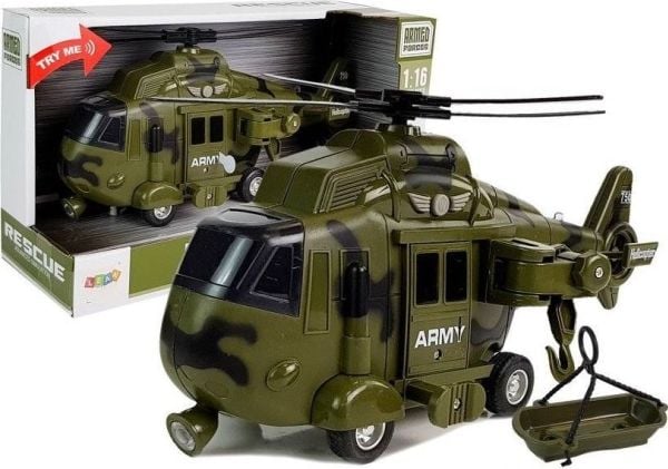 Lean Sport Import LEANToys redningshelikopter 1:16 med lyd og lys