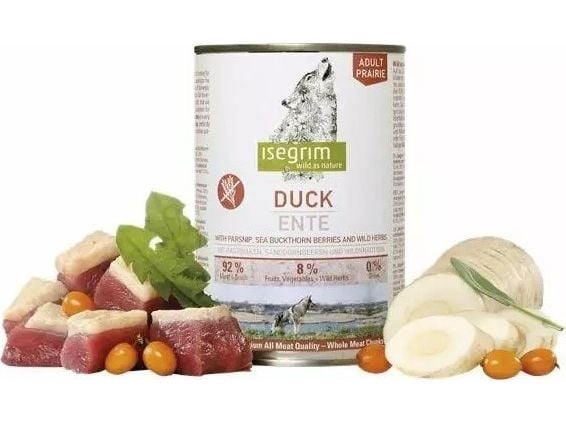 Isegrim Isegrim Märkä koiranruoka Ankka 400g