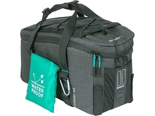Basil Discovery 365D TRUNKBAG M 9L bagasjebag på bagasjebærer vanntett black melee