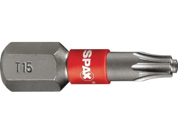 Torx bitsinnsats med nøkkelføring 1/4 tommer TX15
