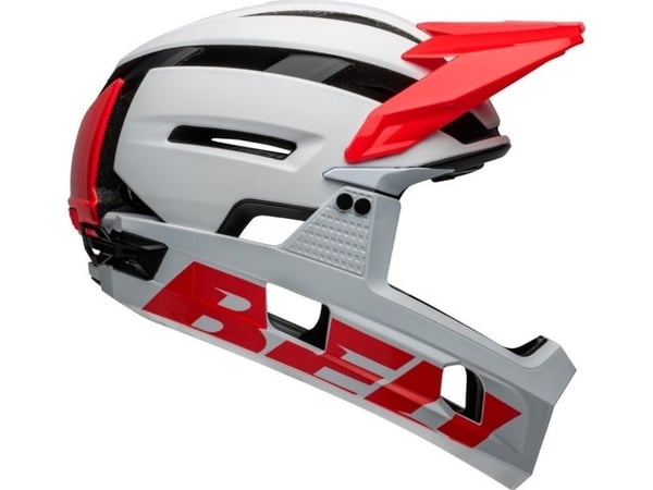 Bell full face-hjelm Super Air R, hjelmstørrelse M (55–59 cm), velg farge: Matte Gloss White Infrared