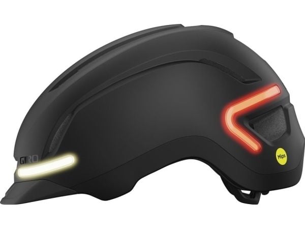 Giro byhjelm ETHOS MIPS INTEGRATED LED, hjelmstørrelse S (51-55 cm), Matte Black