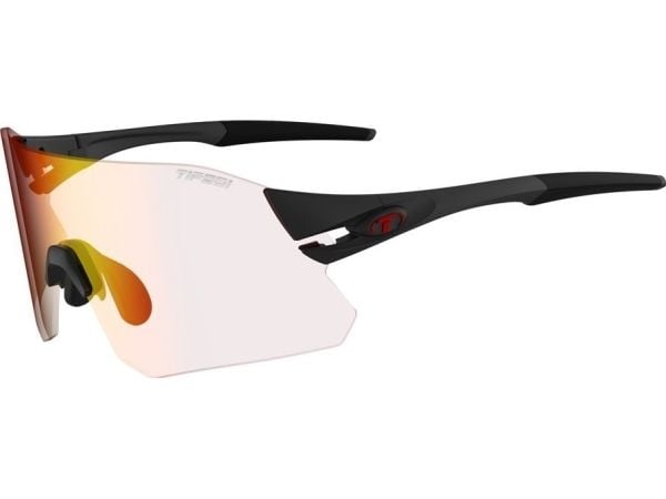 TIFOSI RAIL FOTOTEC sportbriller matt svart (1 stk) Clarion Red FOTOCHROM 74%-14% lysgjennomgang