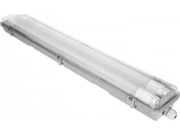 Orno VUMBI II T8 LED 2*9W hermetisk lampe med T8 LED lysrør, 1800lm, IP65, 4000K