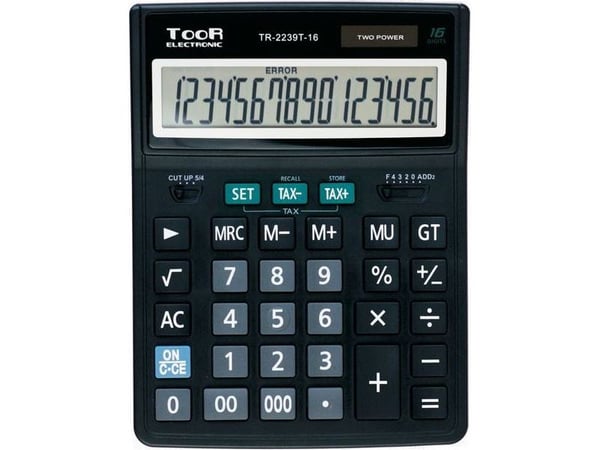 Kalkylator Toor Electronic TR-2239 16-positioner (KA6905)