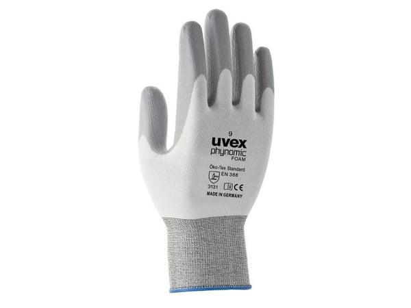 Uvex 6005007, Grå, Hvit, Voksen, Voksen, Unisex, 1 stykker, Elastan, Polyamid
