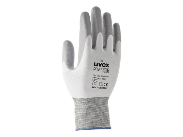 Uvex 6005008, Grå, Hvit, Voksen, Voksen, Unisex, 1 stykker, Elastan, Polyamid