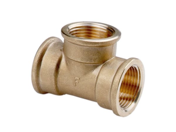 Ferro T-rørdel, forkrommet 1/2" T02Z