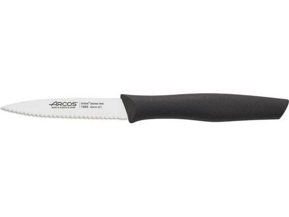 Arcos skrellekniv 85 mm, 9 tagger svart NOVA