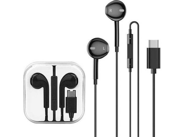 Philips ECOBOX in-ear hörlurar universella färger TYP-C, svart (SAM S23) digital audio