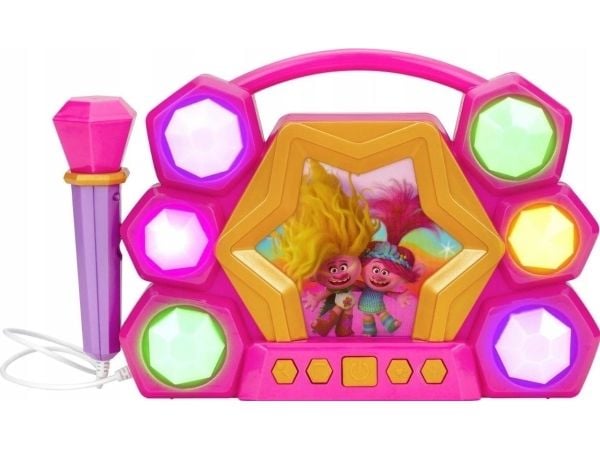 Ekids BoomBox Bluetooth-høyttaler med mikrofon karaoke 2-i-1 Trolls Poppy / TR-115.UEMv23M