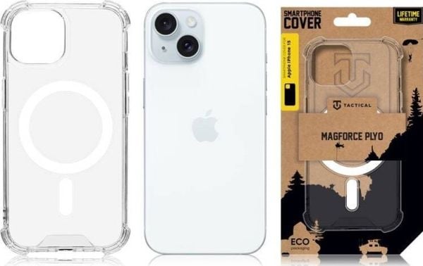 Tactical MagForce Plyo Cover iPhone 15 Transparent
