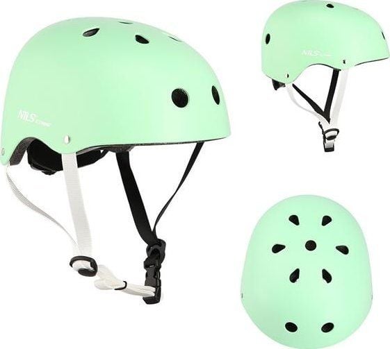 Nils Extreme MTW001 lila/grön str. XS (48-52 cm) hjälm
