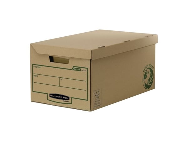 Bankers Box Earth Series - Lagerboks - for A4, Foolscap - brun (en pakke 10)