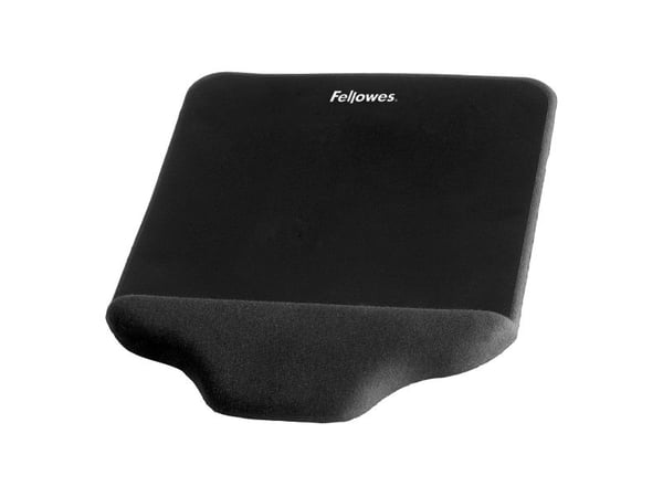 Musmatta Fellowes® Plush Touch skum svart med handledsstöd