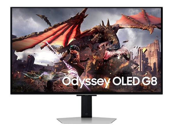 Samsung Odyssey OLED G8 S32DG802SU - OLED-skjerm - Smart - gaming - 32" - 3840 x 2160 4K @ 240 Hz - 250 cd/m² - 1000000:1 - 0.03 ms - 2xHDMI, Displ...