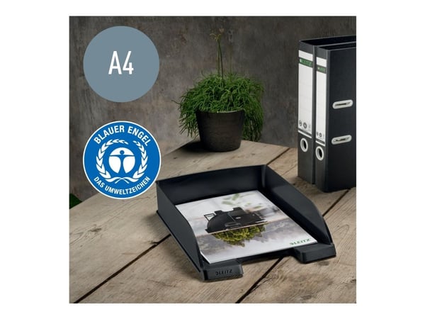 Leitz Recycle lomakelaatikko, Muovi, Musta, A4+, A4, A4+, 1 laatikko(a), 255 x 70 x 357 mm