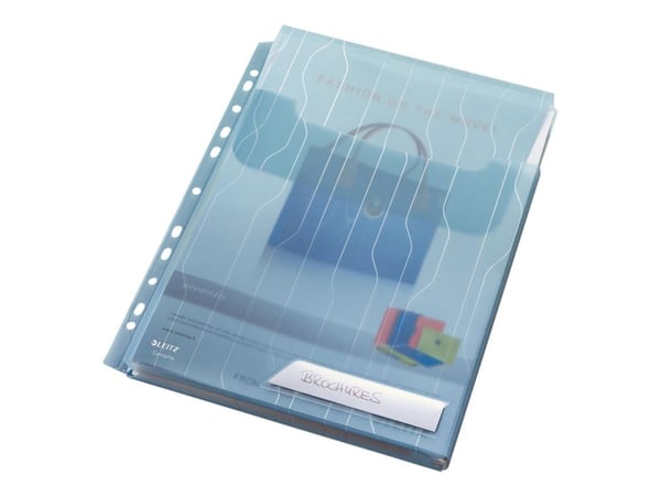 LEITZ CombiFile Maxi brosjyre-/mappeholder, A4, PP, blå 0,20 mm, kornet, kombinasjon av brosjyreholder og brosjyreholder (4727-00-35)