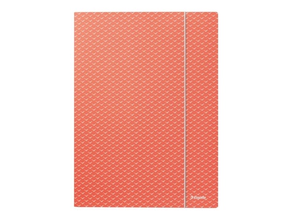 Esselte Colour'Breeze - 3-fliksmappe - for A4 (210 x 297 mm) - kapasitet: 150 ark - Korall