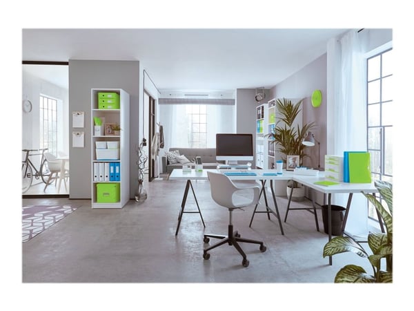Leitz WOW - Dokumentplånbok - expanderar - 6 utrymmen - 6 delar - för A4 (210 x 297 mm) - tabbad - metallic-blå
