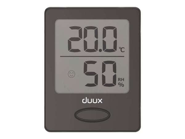 Duux DXHM02, Sisätila, Lämpötila- ja kosteusmittari, Vapaasti seisova, -40 - 60 °C, 10 - 99%, 0,1 °C