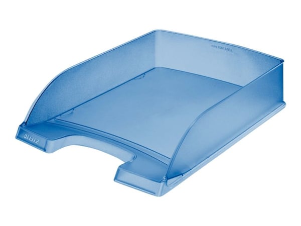 Esselte-Leitz LEITZ brevställ Plus Standard A4 polystyren blå frost lodrätt stapelbar, stor greppytta (5227-00-34) - 1 st.