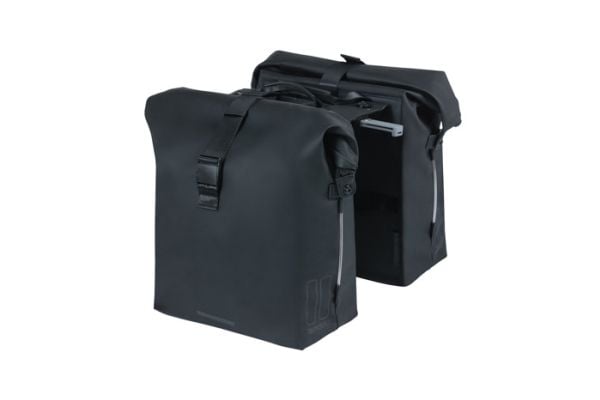 Basil SoHo Nordlicht MIK, Taka, Polkupyörälaukku, Polyuretaani, Musta, 41 L, 10 kg