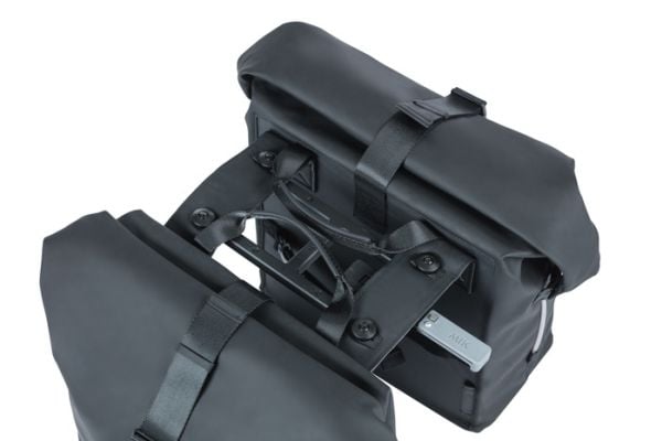 Basil SoHo Nordlicht MIK, Bakre, Sykkelveske, Polyurethan, Sort, 41 l, 10 kg