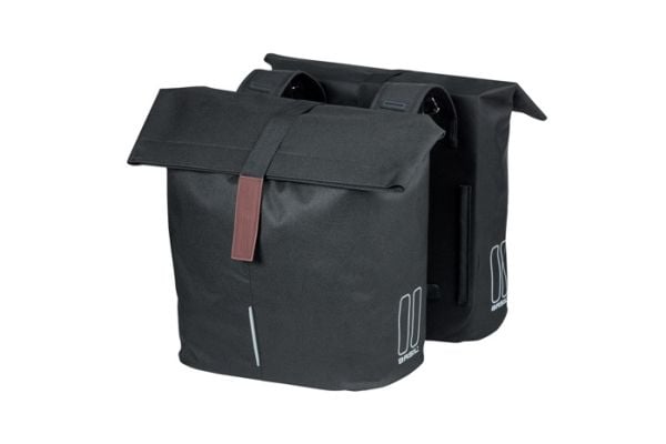 Basil City, Bakre, Sykkelveske, Polyester, Svart, 28 l, 10 kg