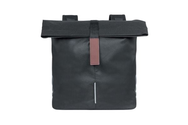 Basil City, Bakre, Sykkelveske, Polyester, Svart, 28 l, 10 kg