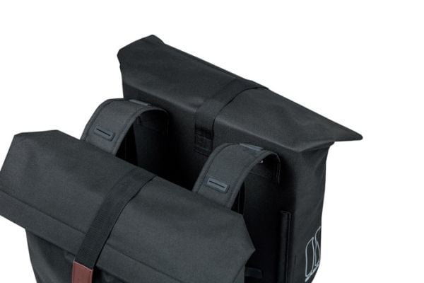 Basil City, Bakre, Sykkelveske, Polyester, Svart, 28 l, 10 kg