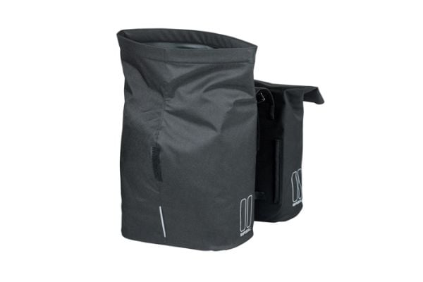 Basil City, Bakre, Sykkelveske, Polyester, Svart, 28 l, 10 kg