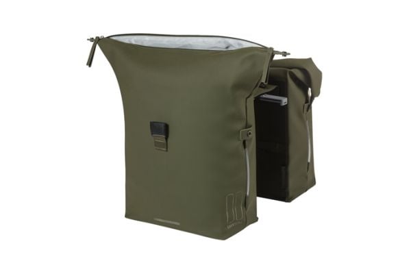 Basil SoHo, Bakre, Sykkelveske, Polyurethan, Grønn, 41 l, 10 kg