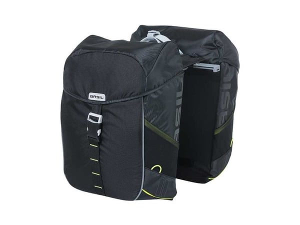 Basil Miles MIK, Bakre, Sykkelveske, Polyester, Sort, 34 l, 10 kg