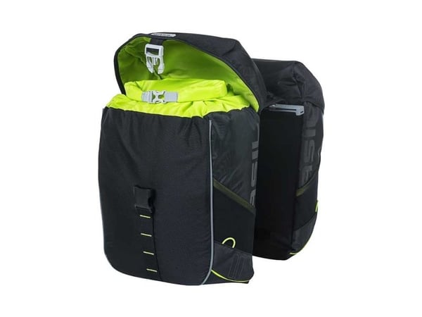 Basil Miles MIK, Bakre, Sykkelveske, Polyester, Sort, 34 l, 10 kg