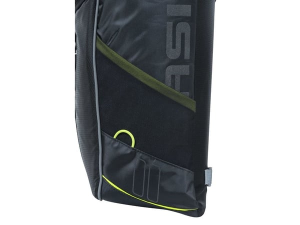 Basil Miles MIK, Bakre, Sykkelveske, Polyester, Sort, 34 l, 10 kg