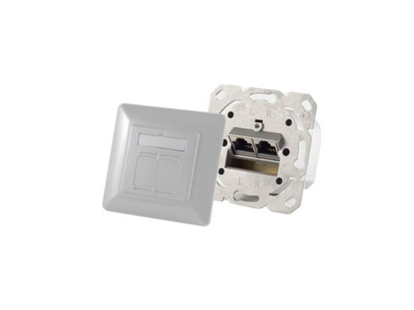 S/CONN 74280-PW, 2 x RJ-45, 6a, 500 MHz, 10000 Mbit/s, Naarasliitin, Naarasliitin, Naarasliitin