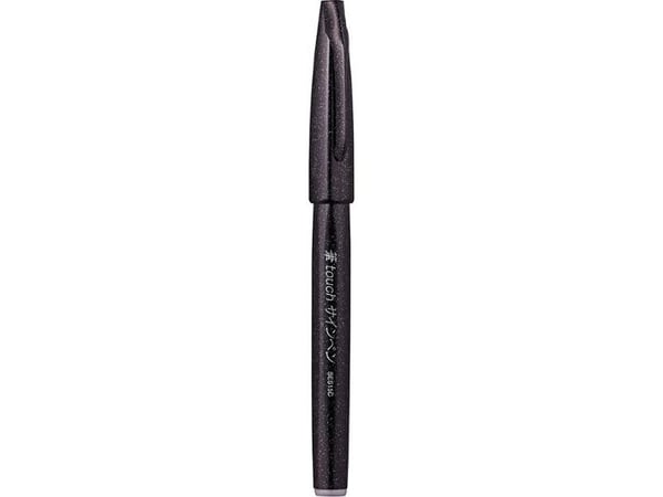Drawingpen Pentel SES15C-A brush pen sort
