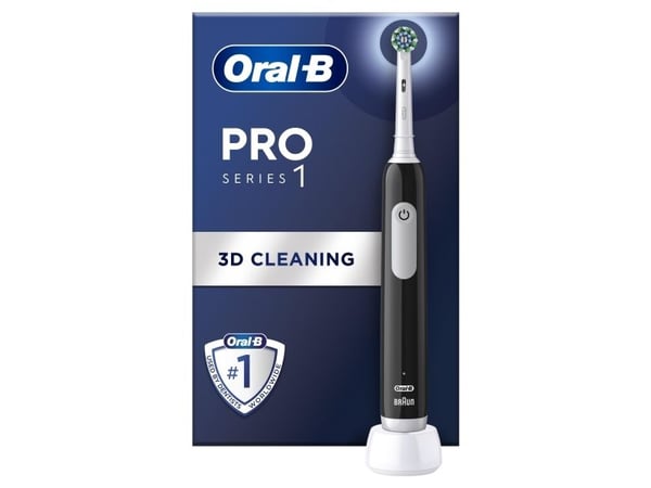 Braun D305.513.3 Pro Series 1 elektrisk tannbørste Black Cross Action