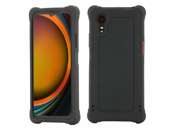 Mobilis PROTECH - Baksidedeksel for mobiltelefon - forsterket - svart - for Samsung Galaxy XCover7