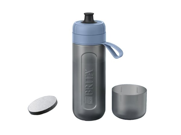 Brita 1052248, Veden suodatuspullo, 0,6 L, Sininen, Harmaa