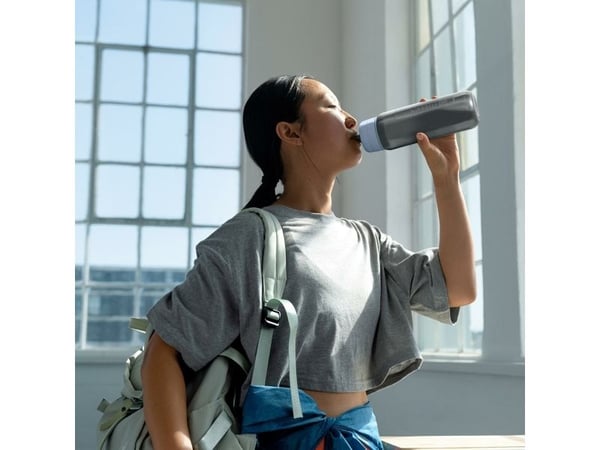 Brita 1052248, Veden suodatuspullo, 0,6 L, Sininen, Harmaa