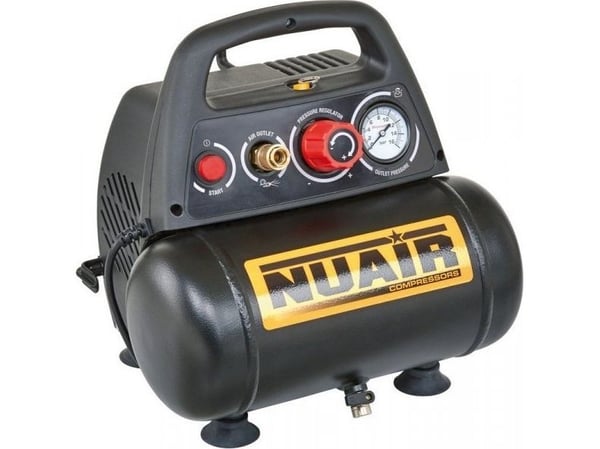 Autokompressori Nuair 6L 8 BAR 1.5 HP ei-öljykompressori (1 SKU)