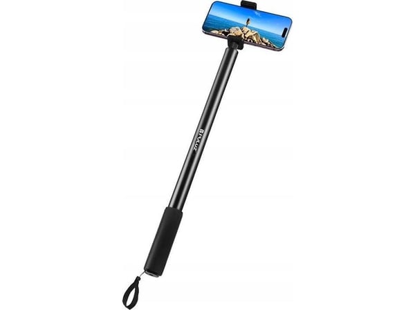 PULUZ metallinen selfie grip 2m Insta360 One RS/X2/X3/X4 kameraan (musta)