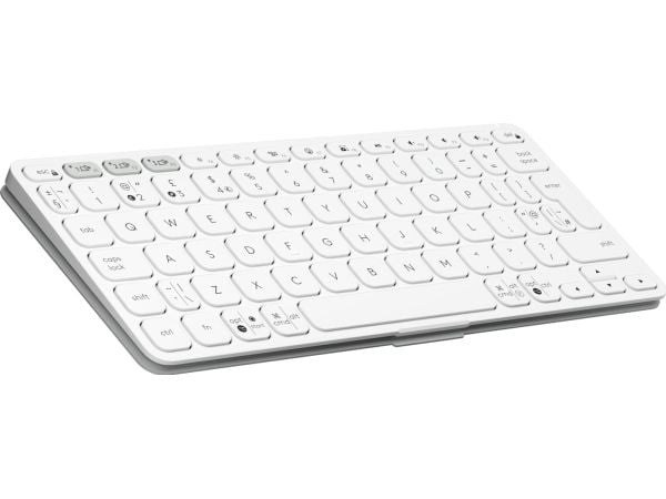 Logitech Keys-To-Go 2 - Tastatur - innebygd deksel - trådløs - Bluetooth LE - QWERTY - US International - blekgrå