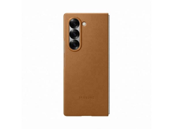 Samsung EF-VF956 - Beskyttelsesboks lommebok for mobiltelefon - veganlær - gyllenbrun - for Galaxy Z Fold6
