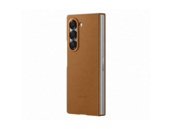 Samsung EF-VF956 - Beskyttelsesboks lommebok for mobiltelefon - veganlær - gyllenbrun - for Galaxy Z Fold6