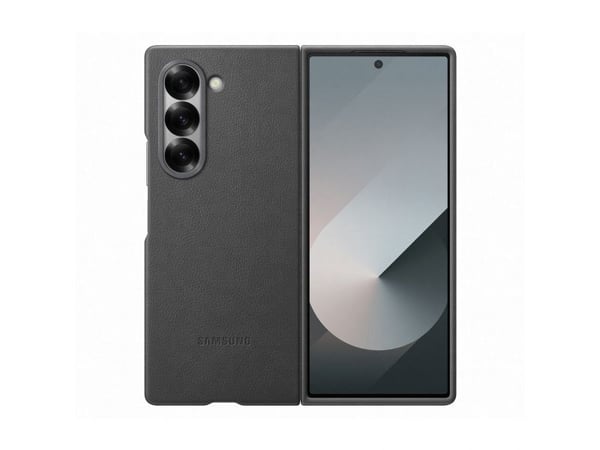 Samsung EF-VF956 - Beskyttende flipdeksel for mobiltelefon - vegansk skinn - grå - for Galaxy Z Fold6