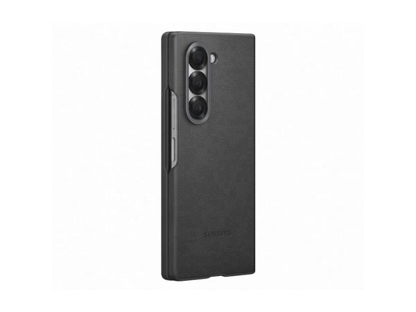 Samsung EF-VF956 - Beskyttende flipdeksel for mobiltelefon - vegansk skinn - grå - for Galaxy Z Fold6
