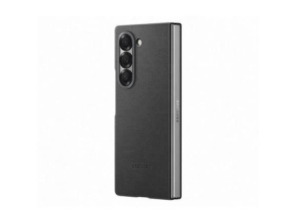 Samsung EF-VF956 - Beskyttende flipdeksel for mobiltelefon - vegansk skinn - grå - for Galaxy Z Fold6